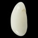 Egg-Shaped White Pebble Jade