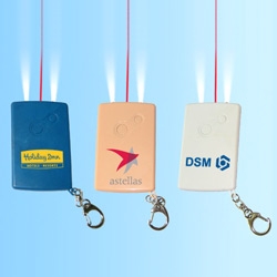 wide laser pointer cards with key chain