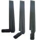 Triple/Dual Bands Wifi Rubber Antennas For 2.4ghz + 5ghz With Swivel SMA(m)