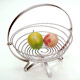 wire foldable round fruit basket 