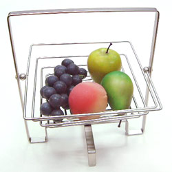 wire foldable square fruit basket