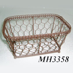 wire oblong basket