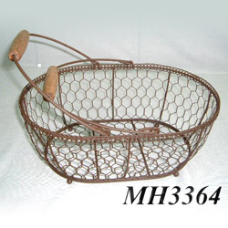 wire oval baskets 