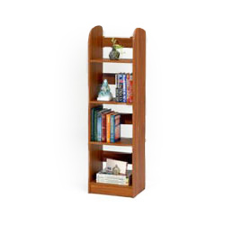 wood bookshelves