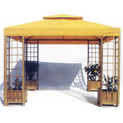 wooden gazebo