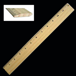 wooden rulers