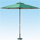 wooden umbrella