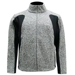 wool knit soft shell jacket