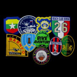 woven patch and badges