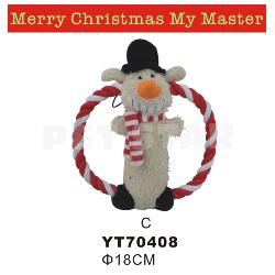 xmas frisbee dog toy 