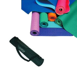 yoga mats and net bags