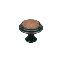 zinc alloy insert wood knobs 